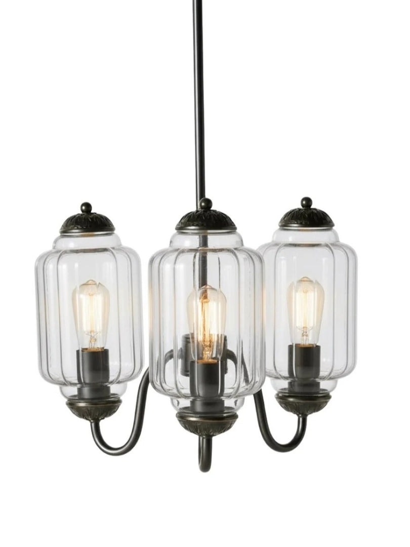 Milchglas Kronleuchter Vintage Finish Zeitlose Eleganz Klassische Beleuchtung für Esszimmer Wohnzimmer | Sansoti