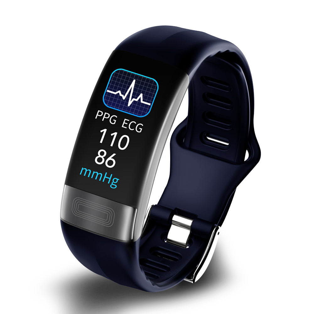 Gesundheitsarmband mit EKG, Herzfrequenzmessung, Blutdruckmessung, SpO2, Schlaftracker, IP67, wasserdichte Fitness-Smartwatch | Sansoti