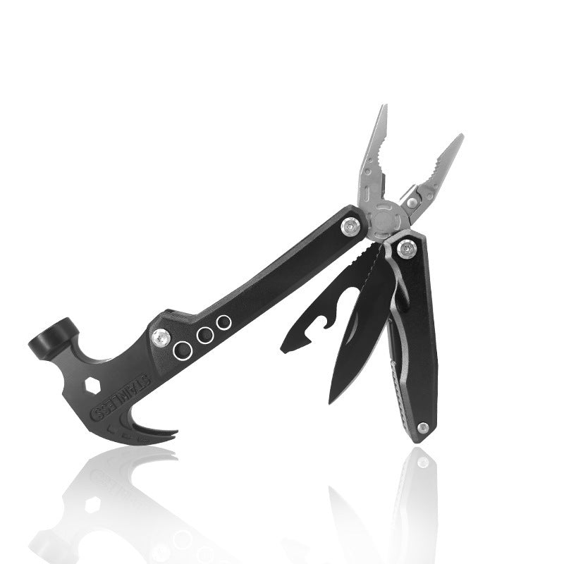 19-in-1 Multitool Hammer – Versatile Tool Combining Hammer, Pliers, Screwdriver, Knife, Bottle Opener, and 13 Extra Functions for Camping, DIY, and Emergencies | Sansoti