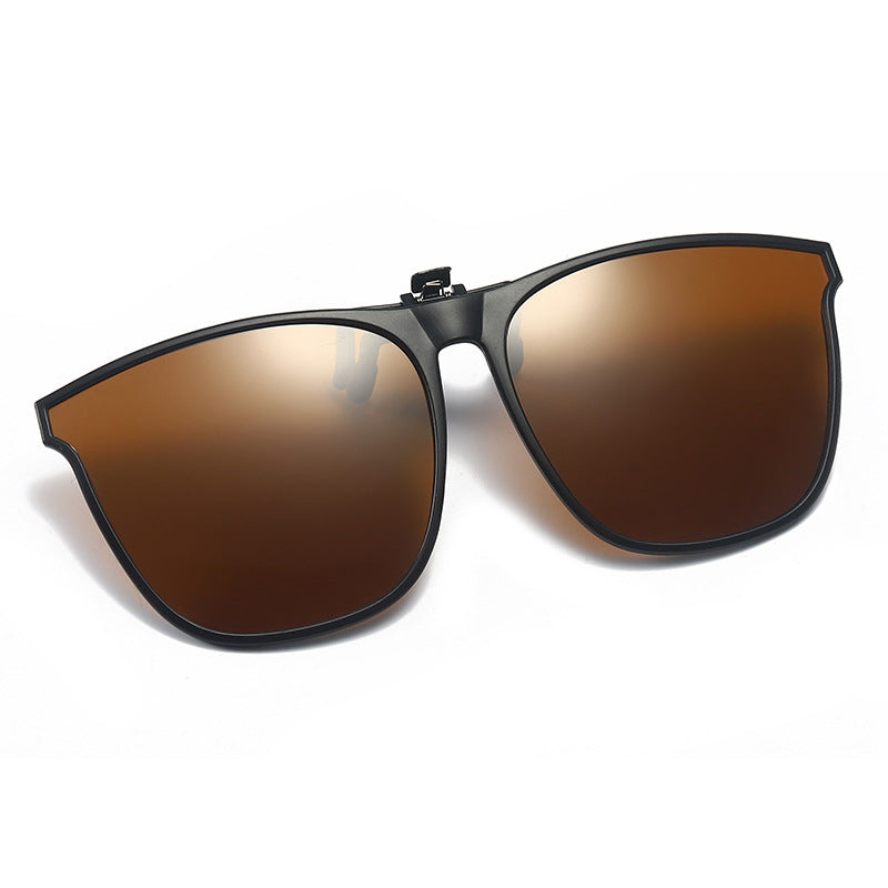 Clip-on lunettes de soleil avec embouts magnétiques Verres polarisants Protection UV400 pour porteurs de lunettes | Sansoti