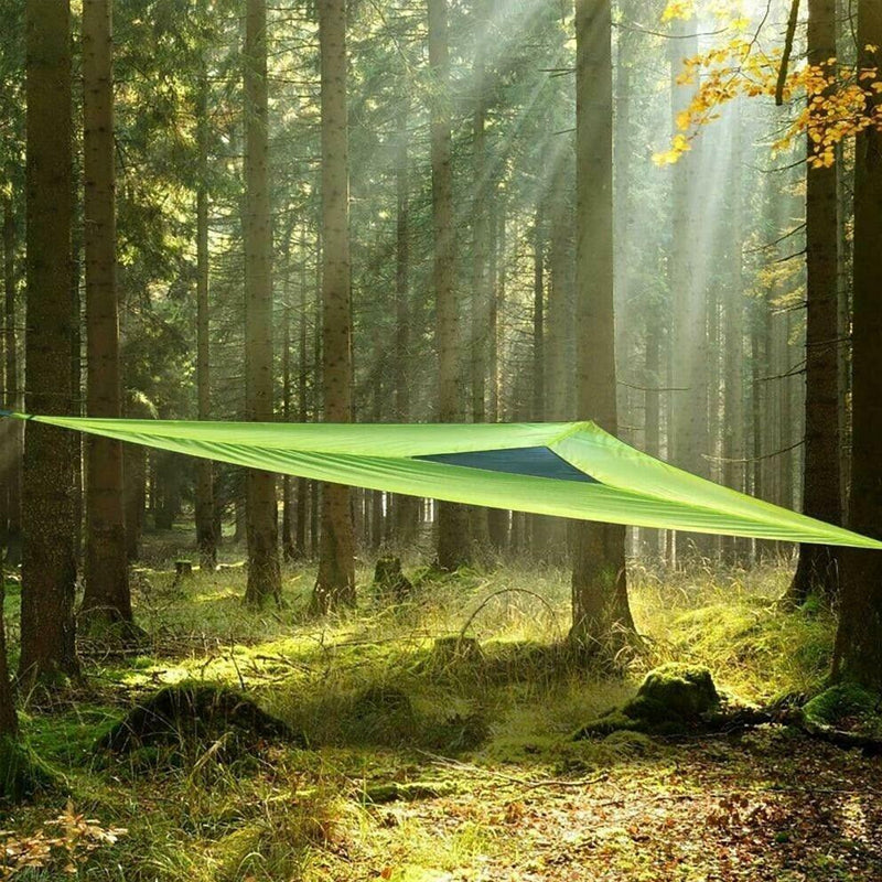Triangular Hammock for Multiple People Nylon Camping Hammock with 3-Point Suspension System Outdoor Hammock for Families and Group Outings | Sansoti