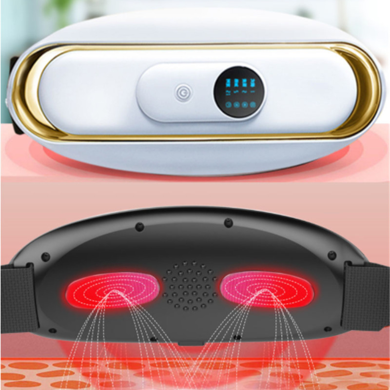Elektrischer Bauchmassagegürtel mit Vibration Wärme und Entspannung für Wellness zu Hause und Muskelregeneration | Sansoti