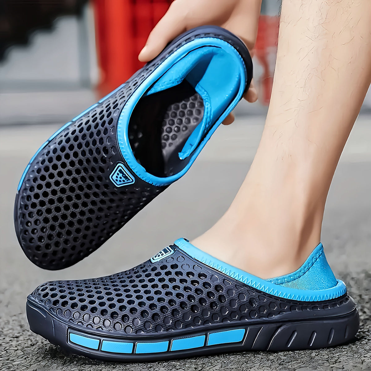 Men's Outdoor Sandals Waterproof Hiking Beach Trekking Breathable Summer Sporty Slippers Comfortable Non-Slip | Sansoti