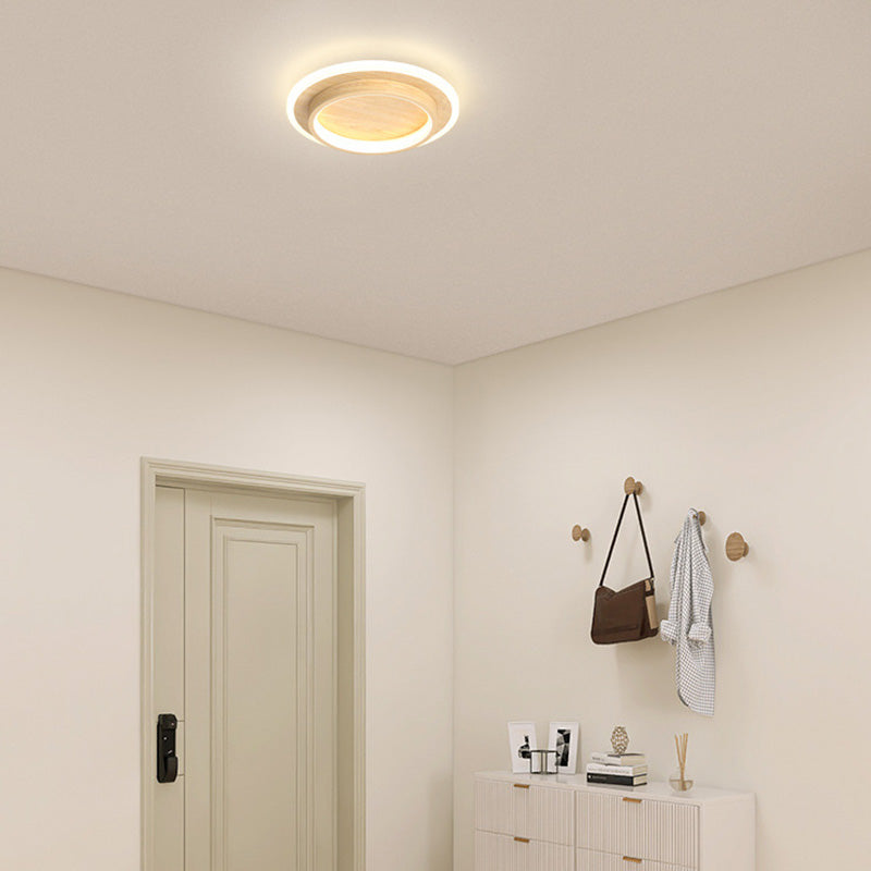LED Ceiling Lamp Round 10W 20W Black White Bedroom Hall Living Room Modern Ceiling Lighting Low Ceiling Lamp | Sansoti