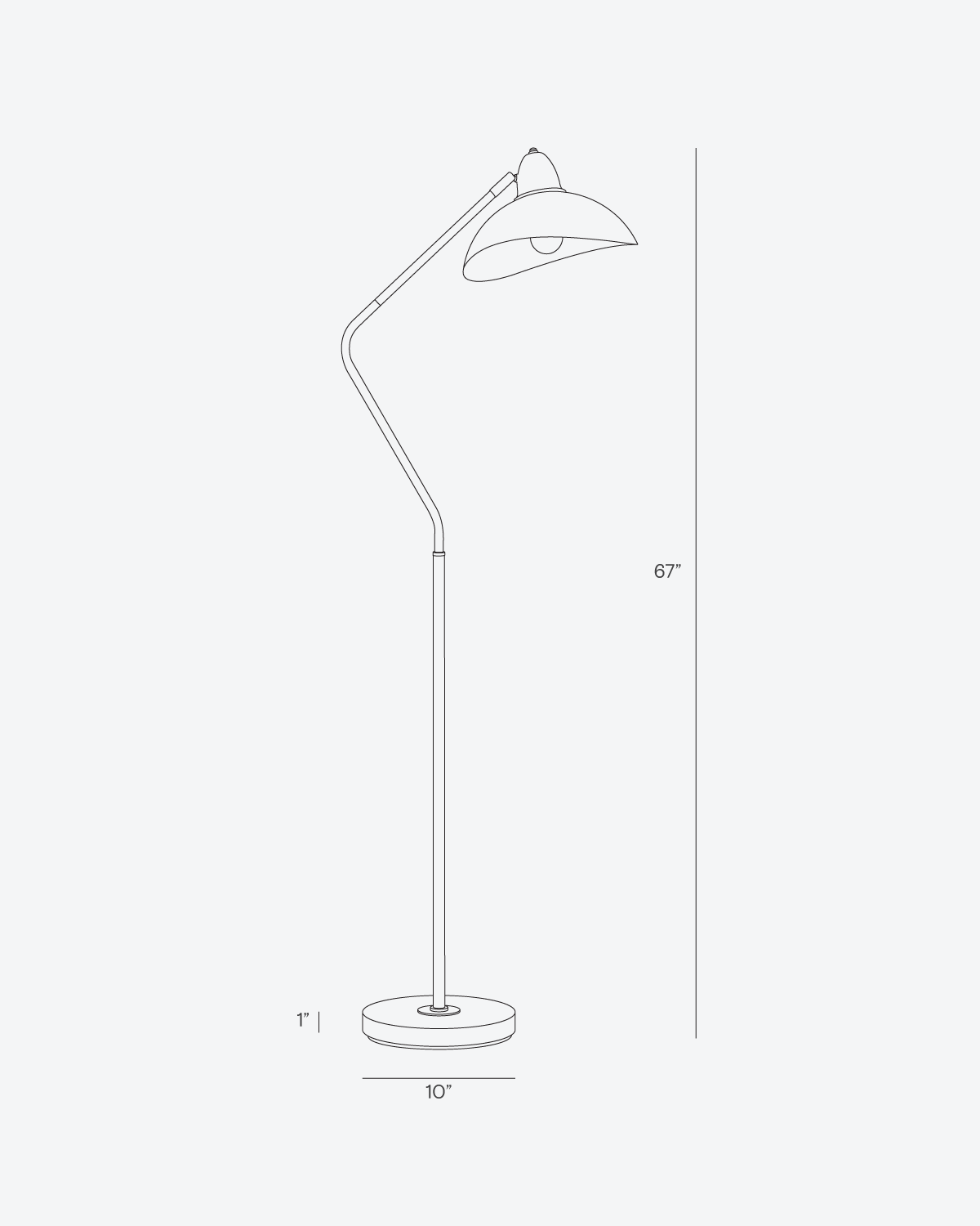 Lámpara de pie de diseño asimétrico, LED, negra y dorada, 173cm, salón, moderna
