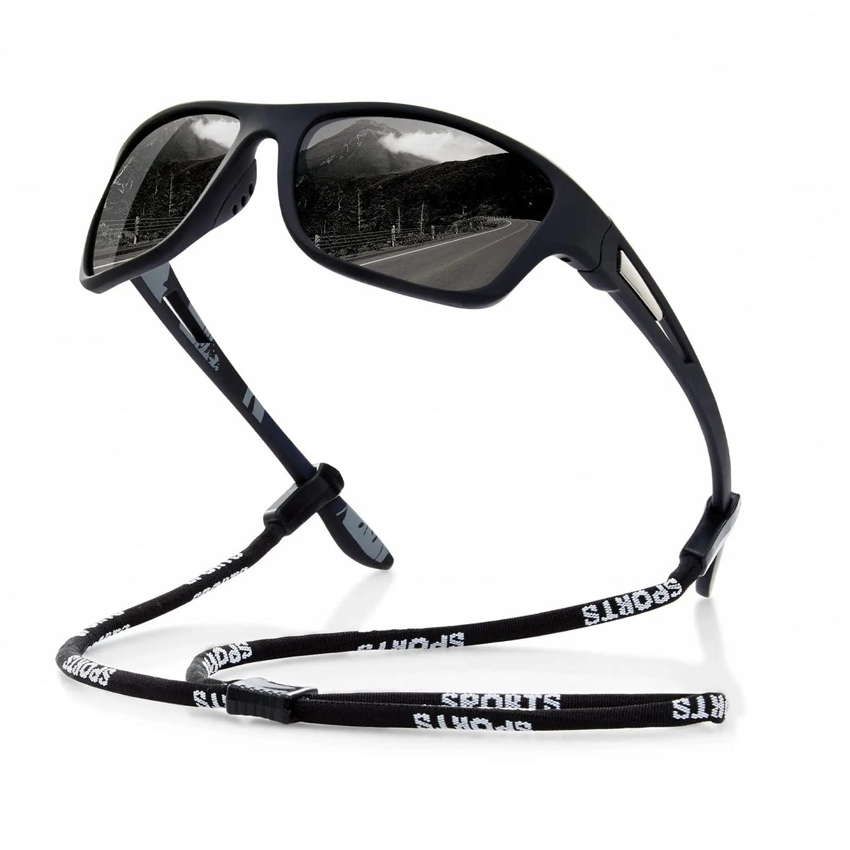 Sportieve Gepolariseerde Zonnebril – UV400 Bescherming – Wrap-Around Design voor Fietsen, Hardlopen & Outdoor Activiteiten | Lichtgewicht Anti-Reflectie Brillen | Sansoti