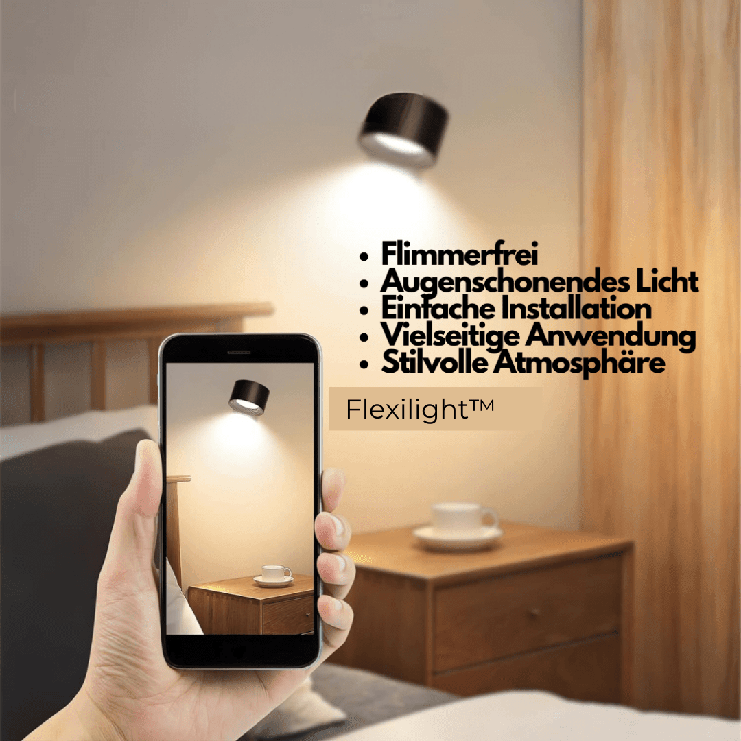 Wireless Wall Lamp Adjustable 360° LED Rechargeable USB Reading Light Bedroom Living Room Hallway Battery-Powered Dimmable | Sansoti