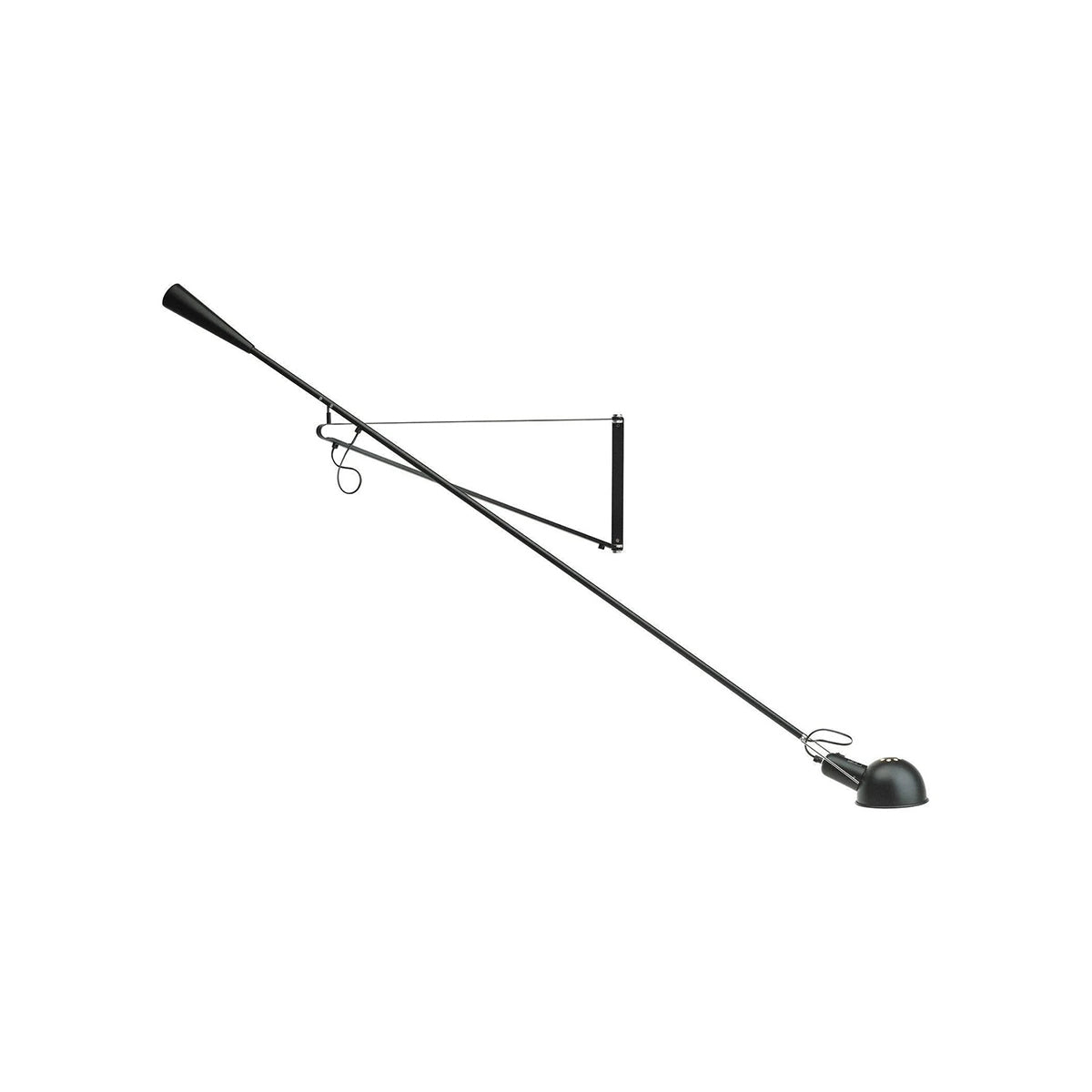 Industriële Wandlamp Verstelbare Arm Metaal 135-205cm Zwart Wit Gerichte Verlichting E27 Slaapkamer Woonkamer | Sansoti