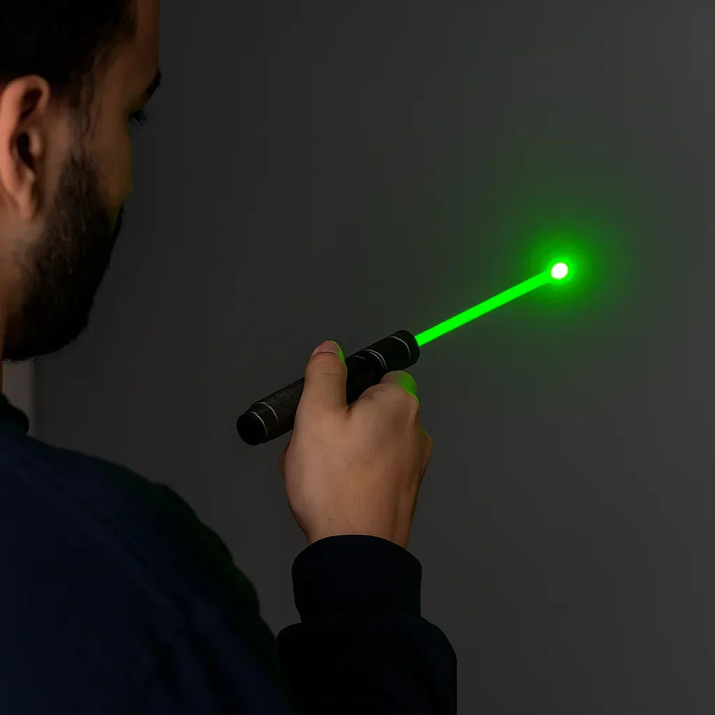 Krachtige Laserpointer Zaklamp met Instelbare Focus en USB Oplaadbaar – Bereik tot 10.000 Meter | Sansoti