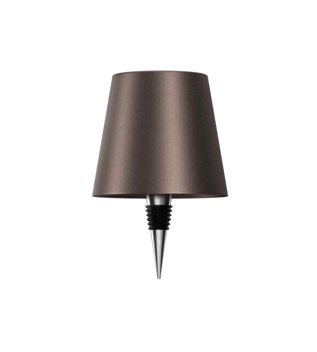 Lámpara para botella LED recargable de aluminio, lámpara de mesa para botella de vino, luz cálida | Sansoti