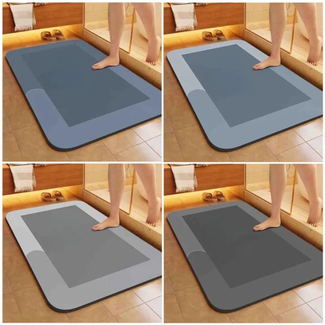 Quick-Drying Bath Mat Non-Slip Diatomaceous Earth 40-120cm Bathroom Shower Toilet Comfortable Safe Absorbent | Sansoti