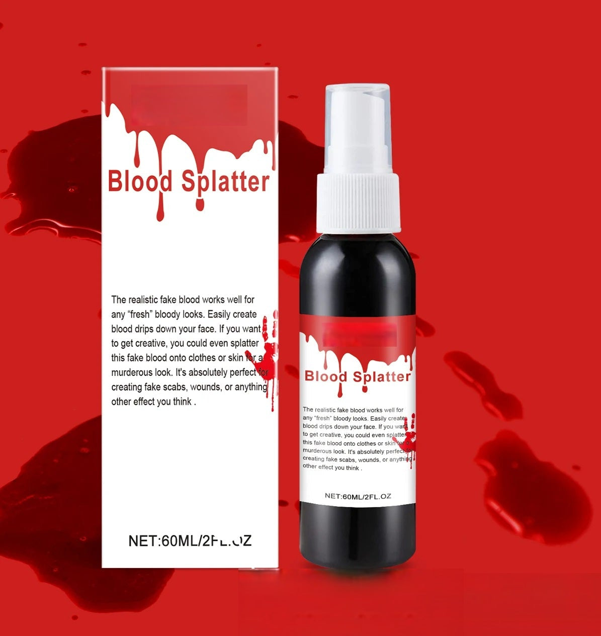 Nep Bloedspray 100ml Rood Halloween Cosplay Zombie Vampier Grimé Schmink Theatermake-up Wasbaar Feestartikelen | Sansoti