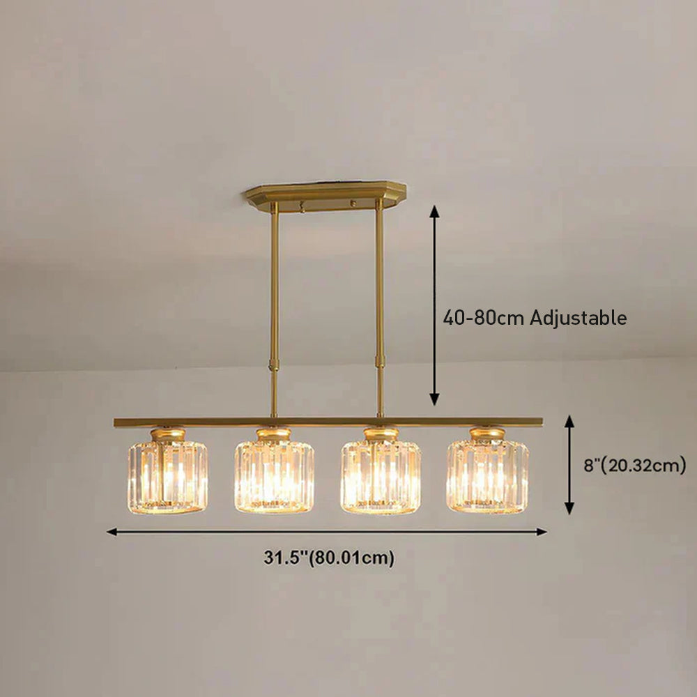 Hängeleuchte Esstisch Glas Schwarz Gold 3- oder 4-flammig E27 Modern | Sansoti