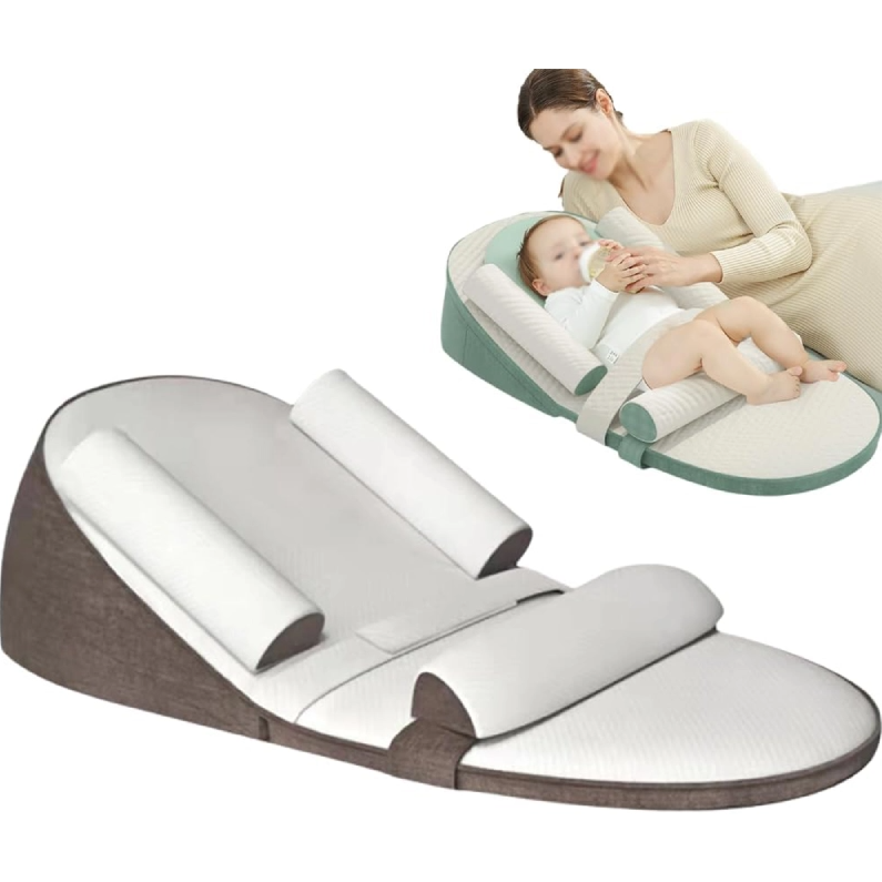 Baby Wigkussen Anti-Reflux Zijslaapkussen Memory Foam Pasgeboren Steunkussen Wasbaar Comfortabel Veilig | Sansoti