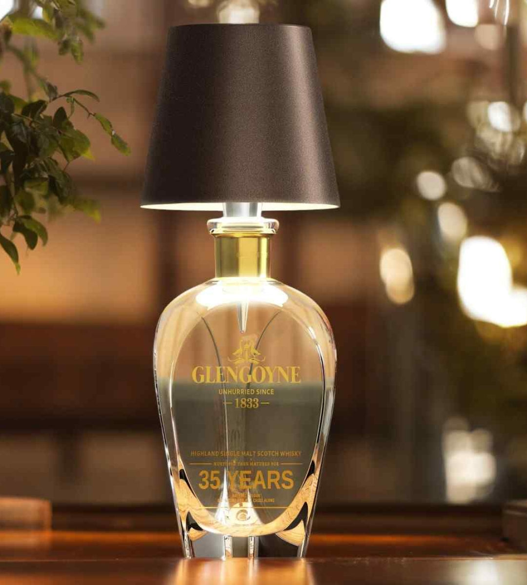 Lámpara para botella LED recargable de aluminio, lámpara de mesa para botella de vino, luz cálida | Sansoti