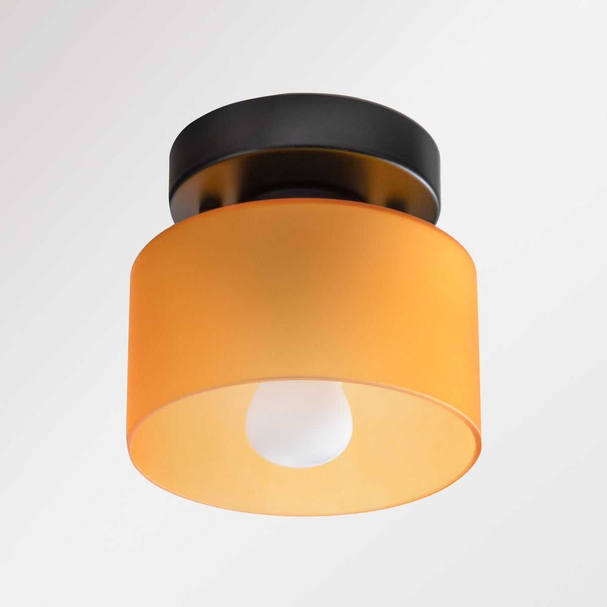 Ceiling lamp glass retro E27/E26 amber kitchen hallway living room round design ambient lighting vintage style | Sansoti