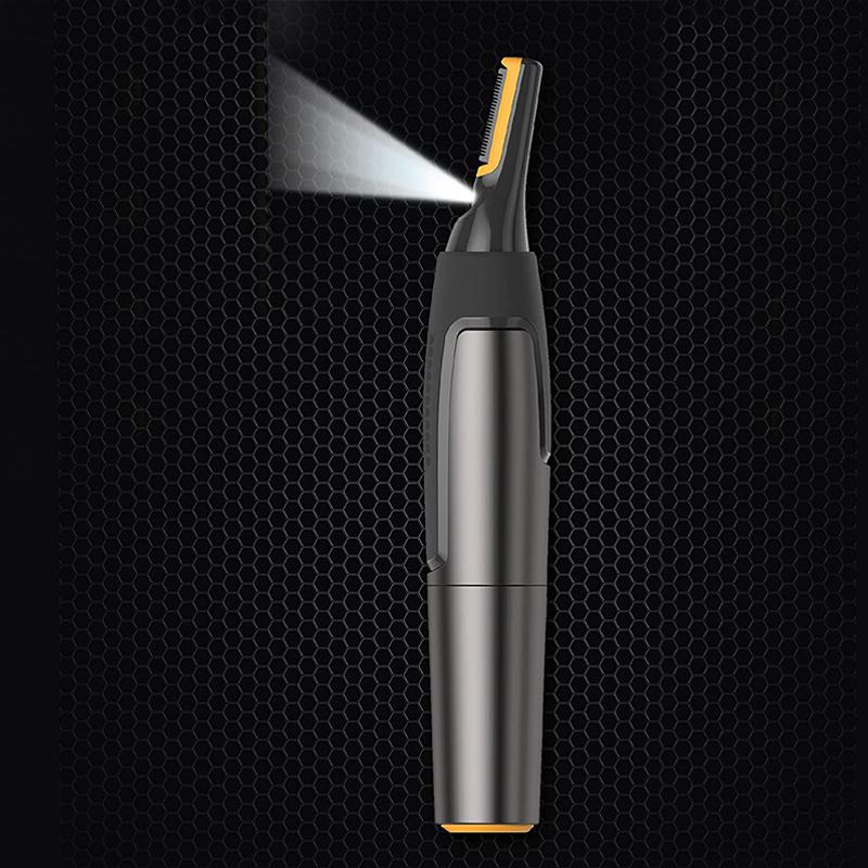 Precision Haartrimmer voor Neus Oren Wenkbrauwen | Met LED-Verlichting | Titanium RVS Mesjes | Ultra-Vlakke Kop | Ergonomisch Design | Sansoti