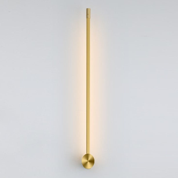 Minimalistische LED-wandlamp 60 cm wit zwart warm neutraal koud licht Scandinavisch modern interieur | Sansoti