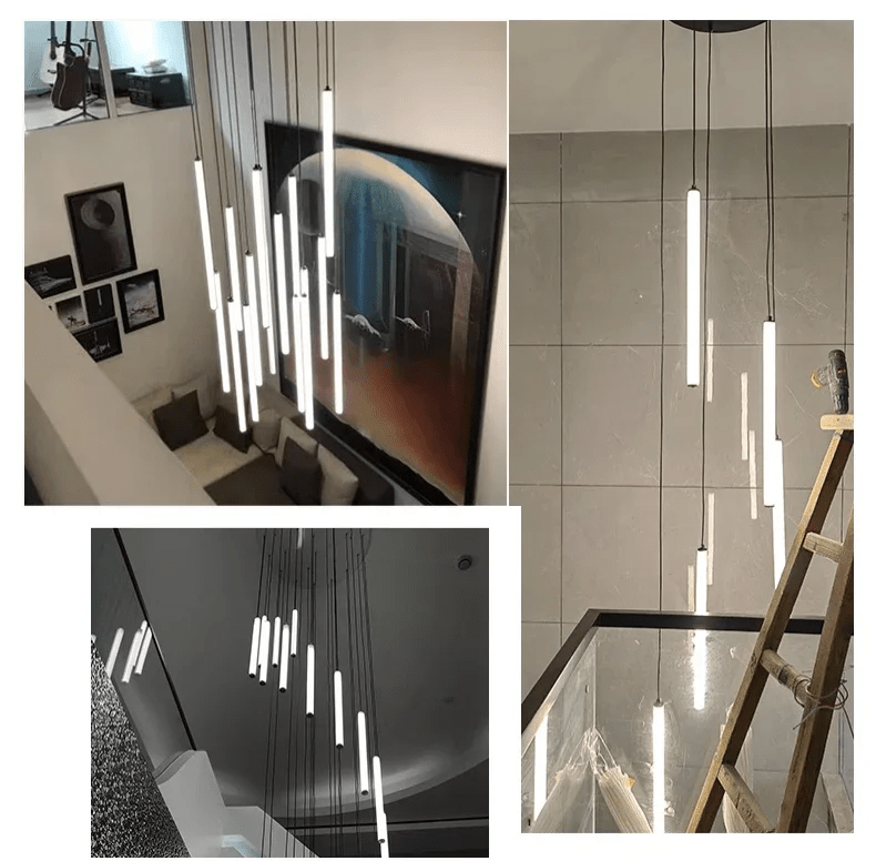 Trap Hanglamp Hoog Plafond Spiraal LED Meerdere Lichts Modern | Sansoti