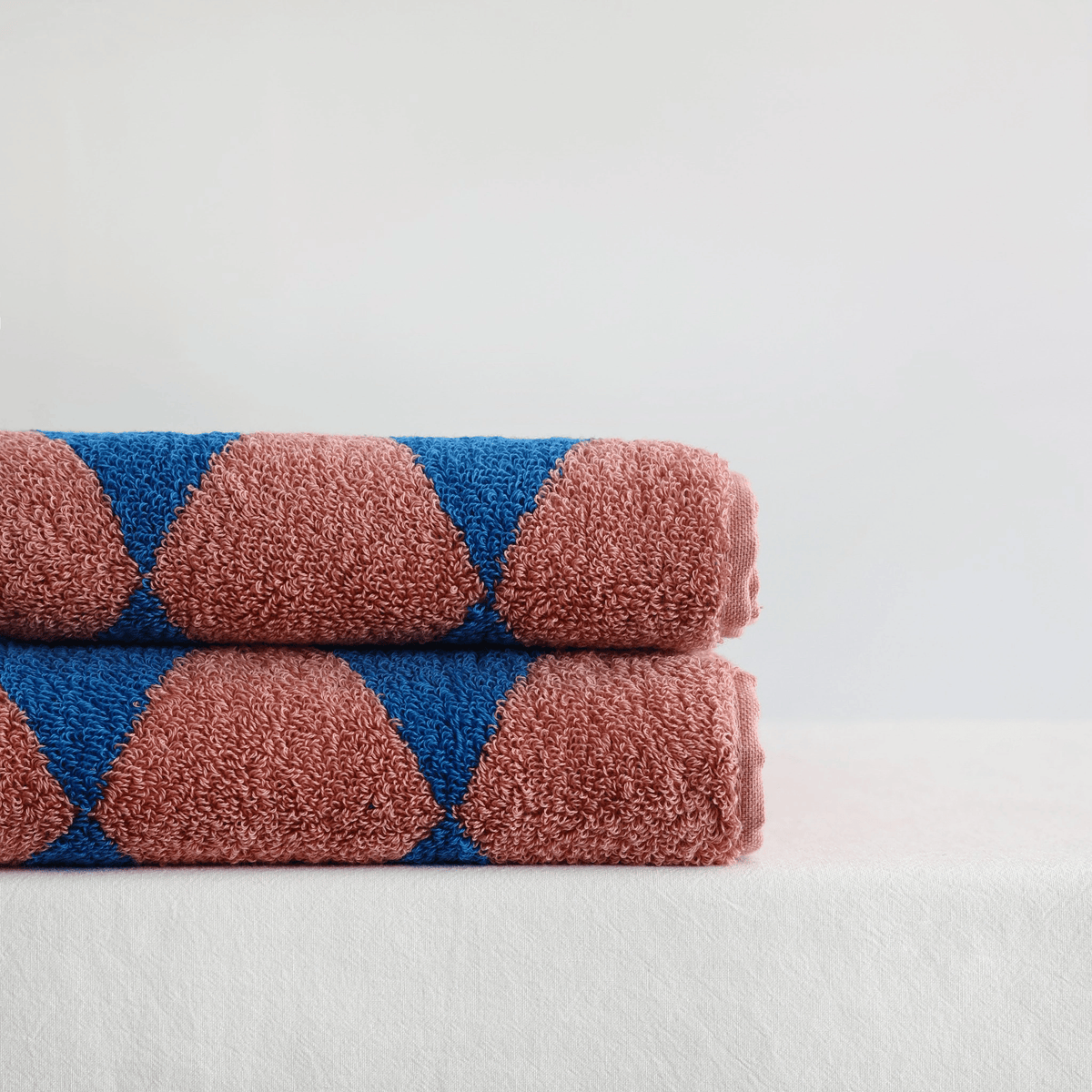 Katoenen Handdoek Blauw Gestreept 100% Katoen Badkamer Gezicht Bad Jacquard Retro Design Absorberend | Sansoti