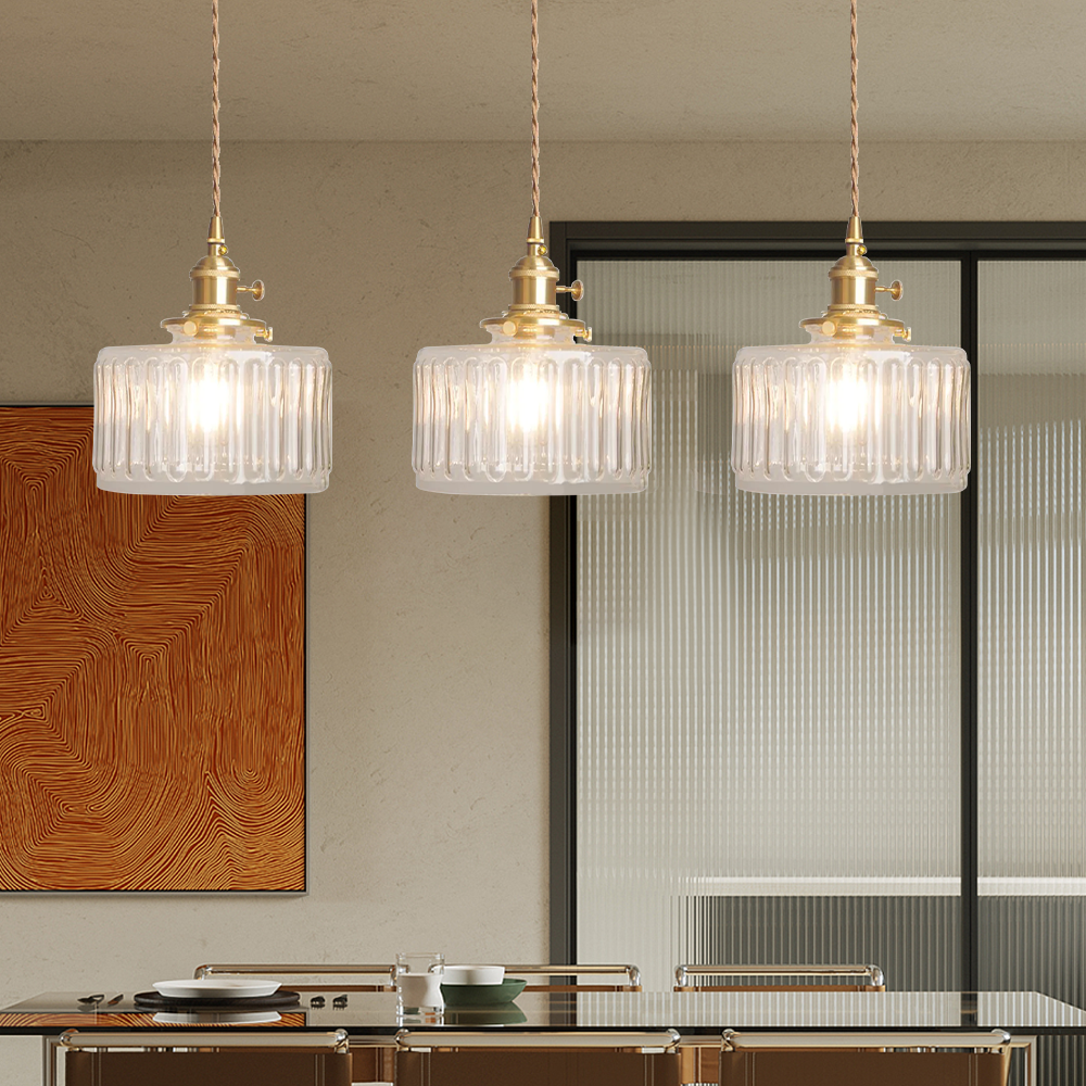Hanglamp Kristalglas Cilindervorm Verstelbare Hoogte Vintage Stijl Woonkamer Eetkamer Hal Sfeerverlichting | Sansoti