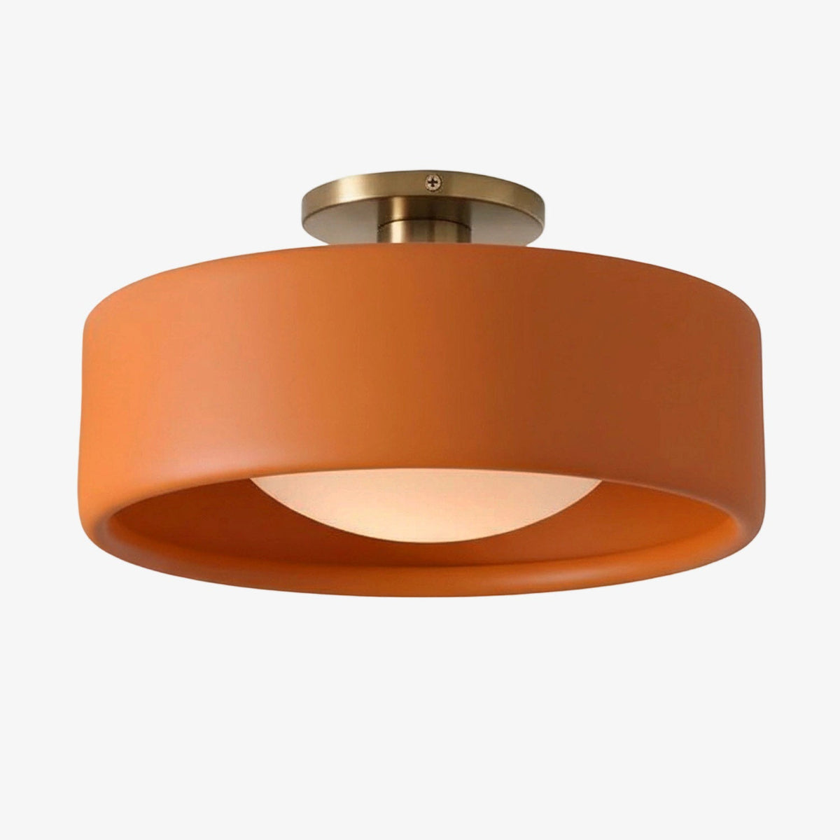 Porcelain Ceiling Lamp Round Modern – Soft Ambient Lighting for Hall Office Kitchen | Sansoti