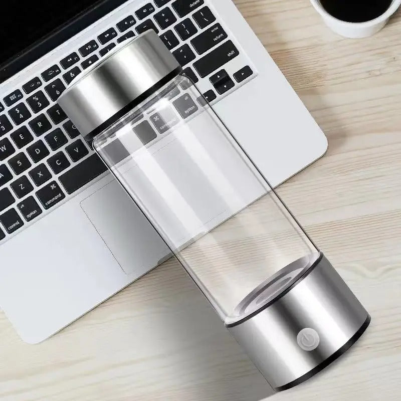 Bouteille d'eau hydrogène portable rechargeable USB 420ml inox | Sansoti