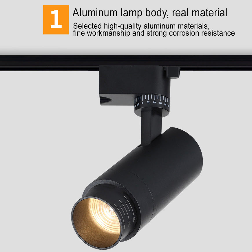 Railverlichting LED Aluminium Zwart Wit 3-5 Spots Woonkamer Keuken Hal Plafond Spotlamp Railspot Ingebouwde LED Dimbaar | Sansoti