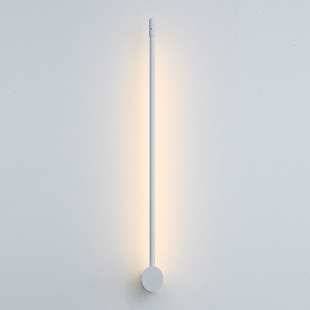 Minimalistische LED-wandlamp 60 cm wit zwart warm neutraal koud licht Scandinavisch modern interieur | Sansoti