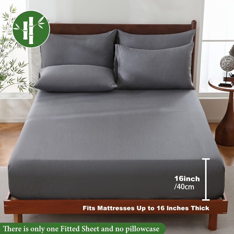 Bamboo Fiber Fitted Sheet – Breathable and Moisture-Wicking for Cool Sleep Comfort | Sansoti
