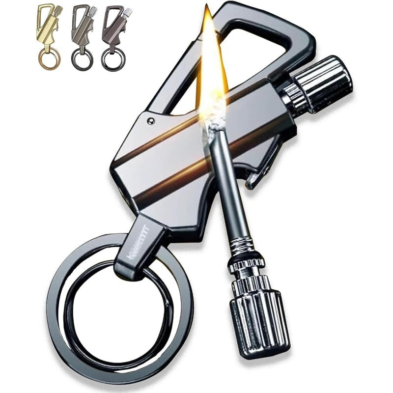 Permanent match keychain with bottle opener – 3-in-1 survival lighter for outdoor use | Sansoti