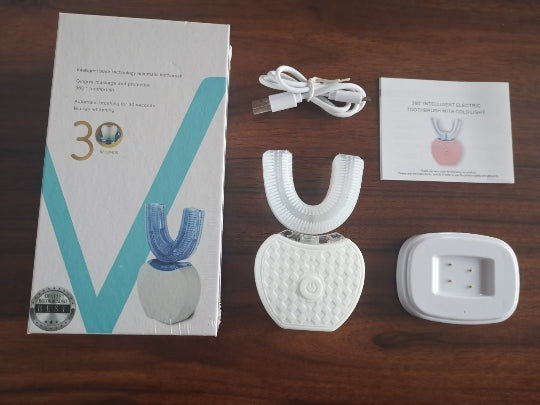 Automatic U-Shaped Electric Toothbrush Silicone 360° Oral Care Waterproof IPX7 | Sansoti