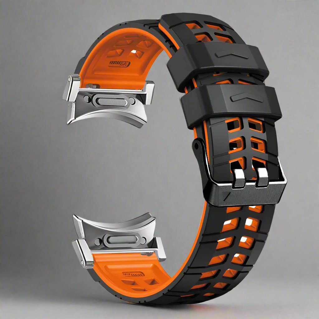 Silicone Sport Band for Smartwatch 47mm Black Orange Gray Red Blue White Green Adjustable Comfortable | Sansoti