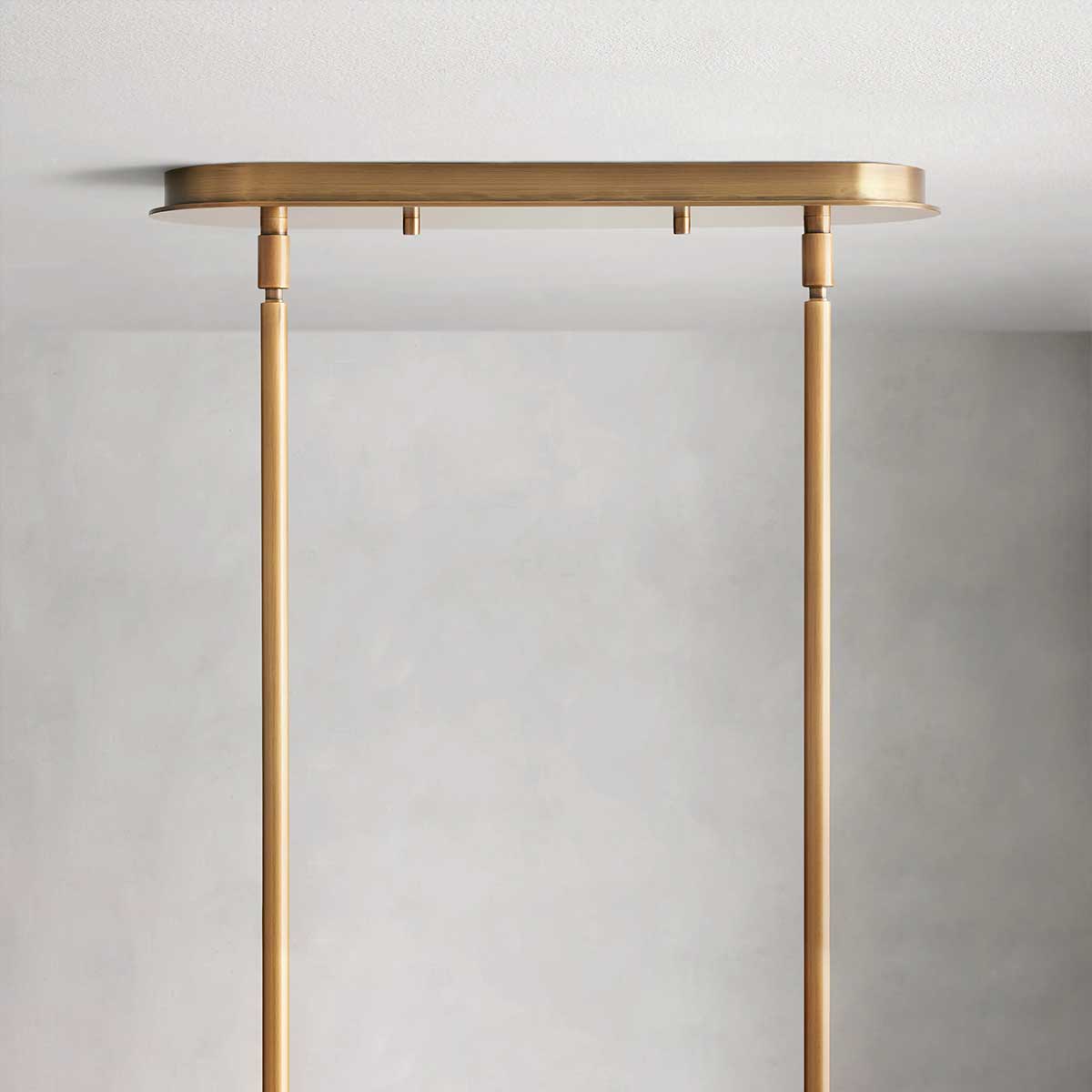 Lineare Pendelleuchte Milchglas 54–72 cm Messing Bronze Esstisch Kücheninsel Verstellbar Industrielles Design | Sansoti