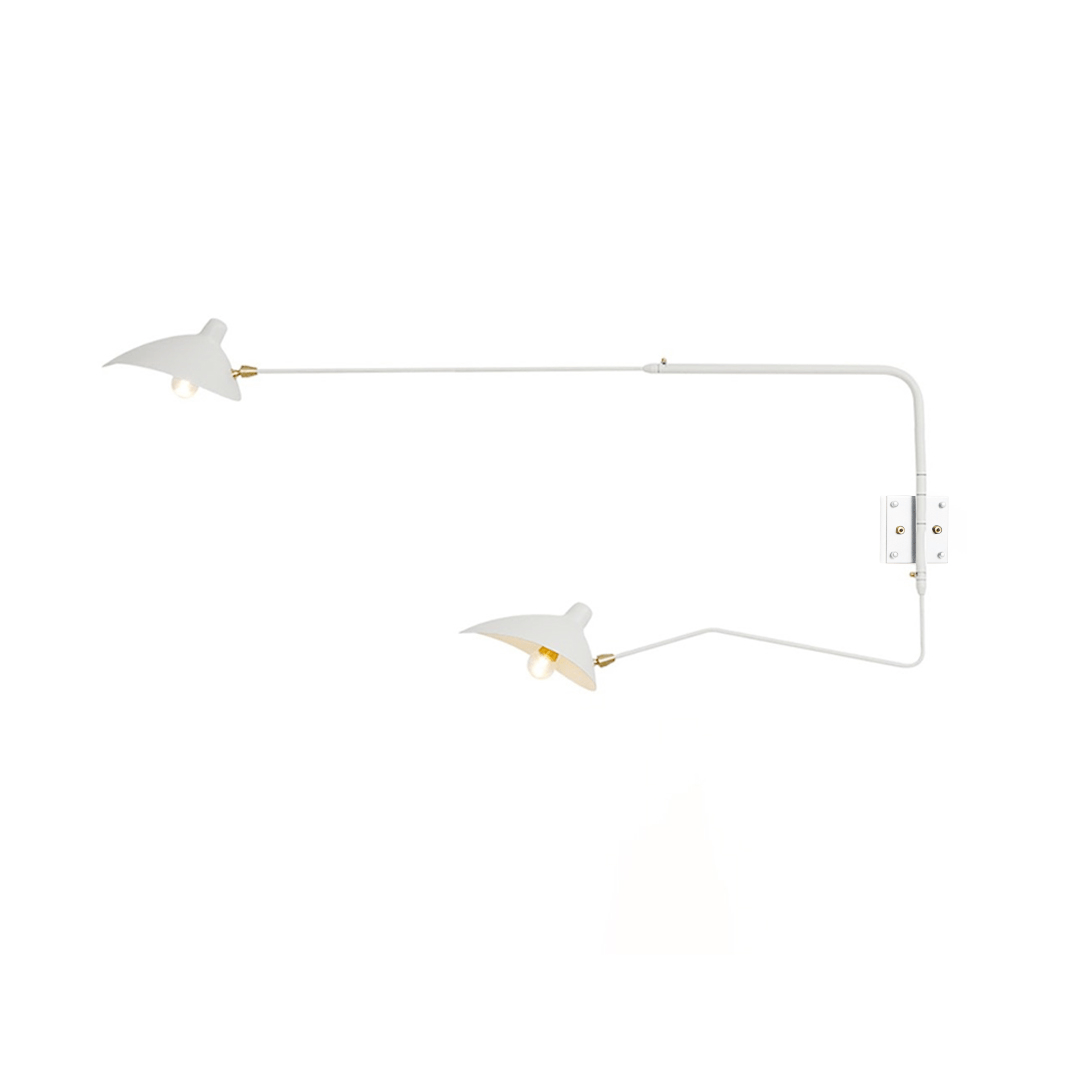 Adjustable Steel Wall Light 1-Head / 2-Head 60-140 cm Modern Design Metal Brass Chrome E26/E27 Socket Adjustable Shade Directional Light Interior | Sansoti