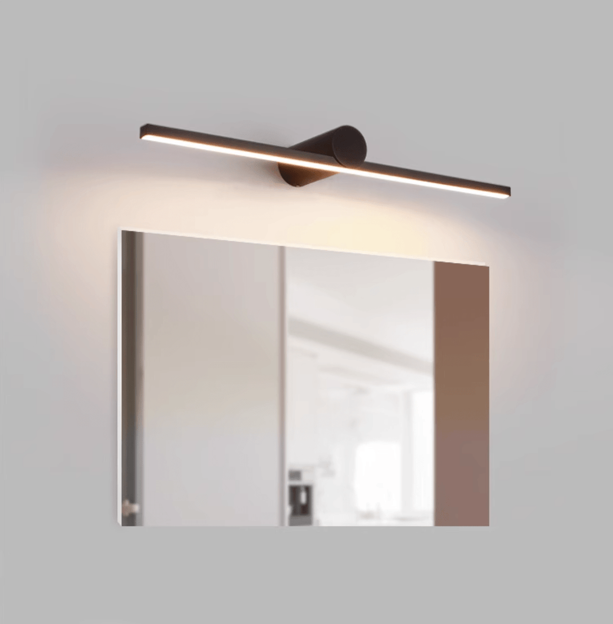 Ładowana lampa ścienna LED z pilotem, czujnikiem dotykowym i funkcją ściemniania, 60-120 cm, matowa czerń, nastrojowe światło, oświetlenie ścienne | Sansoti