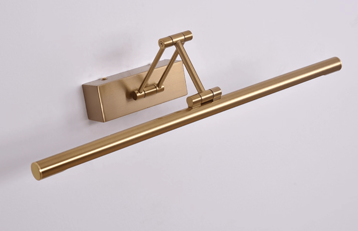 Éclairage rechargeable pour tableaux, doré, avec lampe sans fil USB pour cadre, art, photos et mur | Sansoti