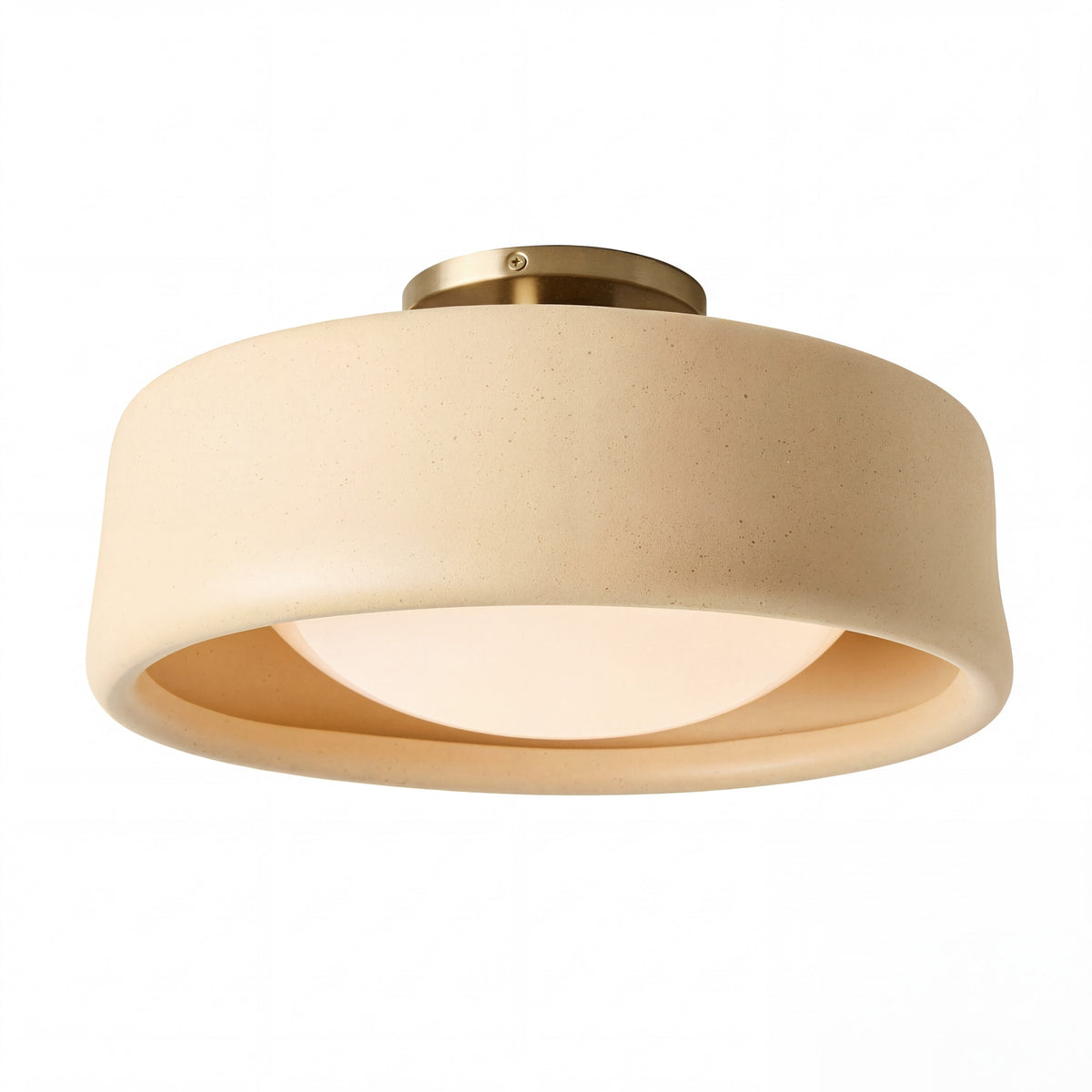 Ceramic Ceiling Lamp Scandinavian Design with Hemispherical Porcelain Shade | Sansoti