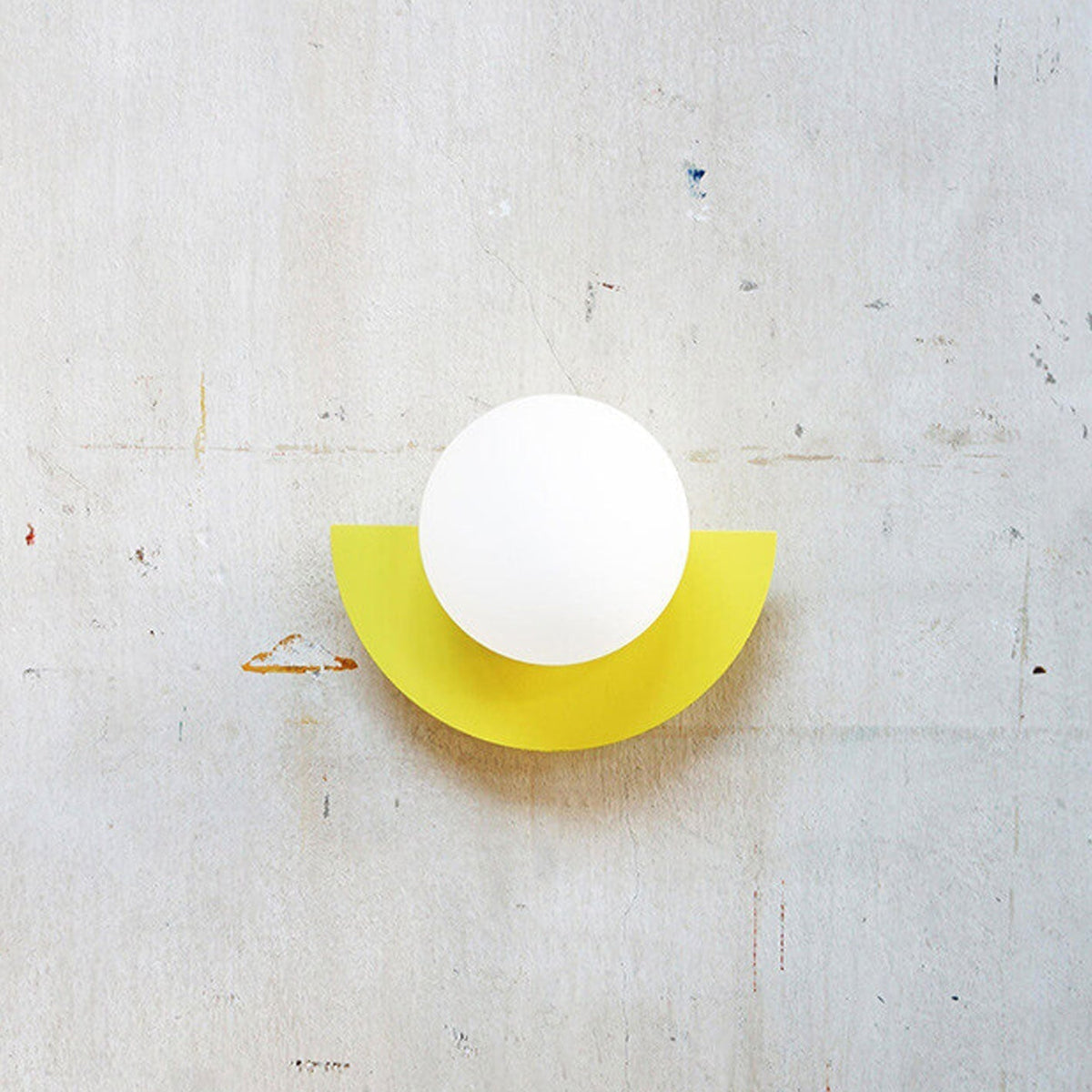Semicircular Wall Light with Colored Globe Modern Design Decorative Lighting for Living Room Bedroom Hallway | Sansoti