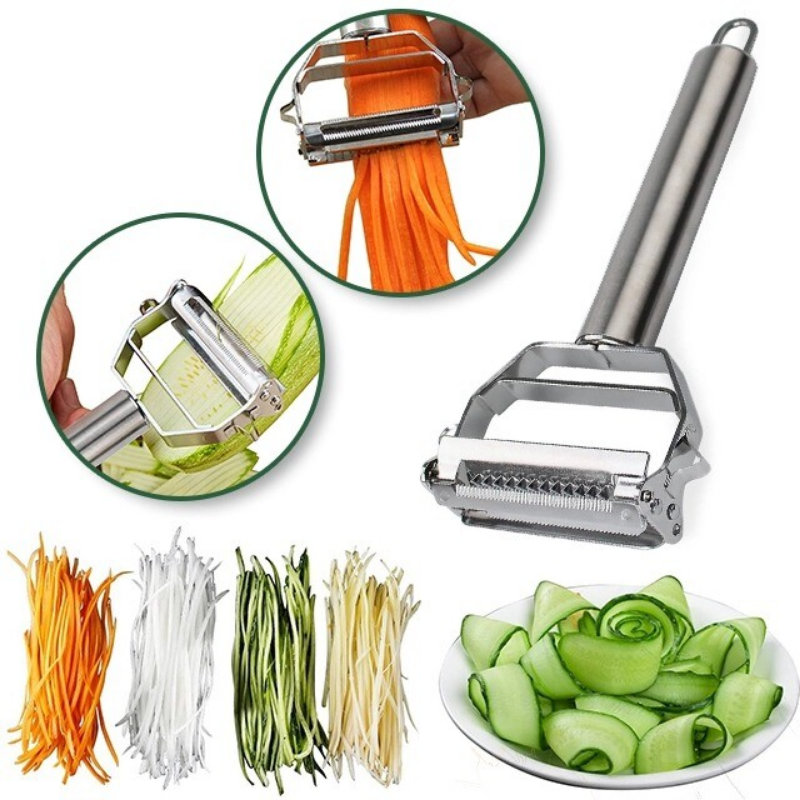 Professional Vegetable Peeler with Double Blades for Peeling & Julienne | Sansoti