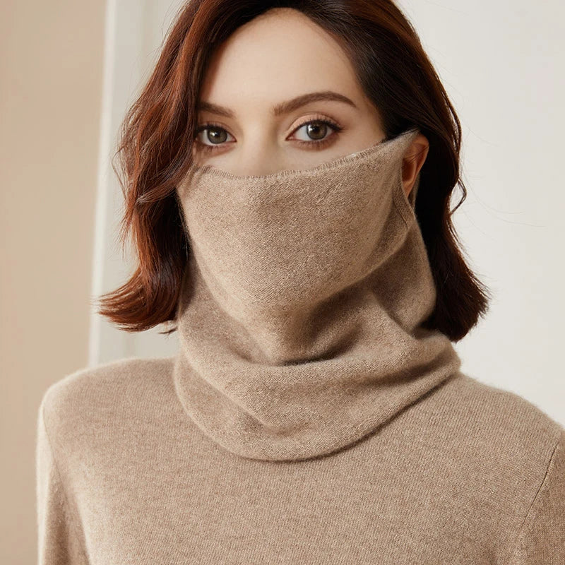 Merino Wollen Nekwarmer met Geïntegreerde Mondkapfunctie voor Winterbescherming Optimaal Comfort en Warmte | Sansoti