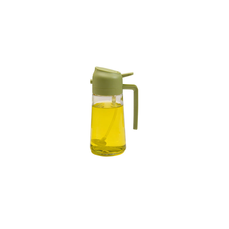 Glas-Ölzerstäuber und -spender 2-in-1, Pump- und Sprühflasche für Essig und Sojasauce, zum Dosieren in der Küche, 470 ml Öl | Sansoti