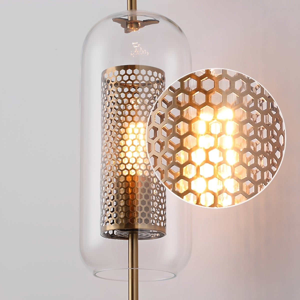 Industriële Wandlamp met Glazen Cilinderkap en LED-Verlichting voor Gang Woonkamer en Slaapkamer Interieur | Sansoti