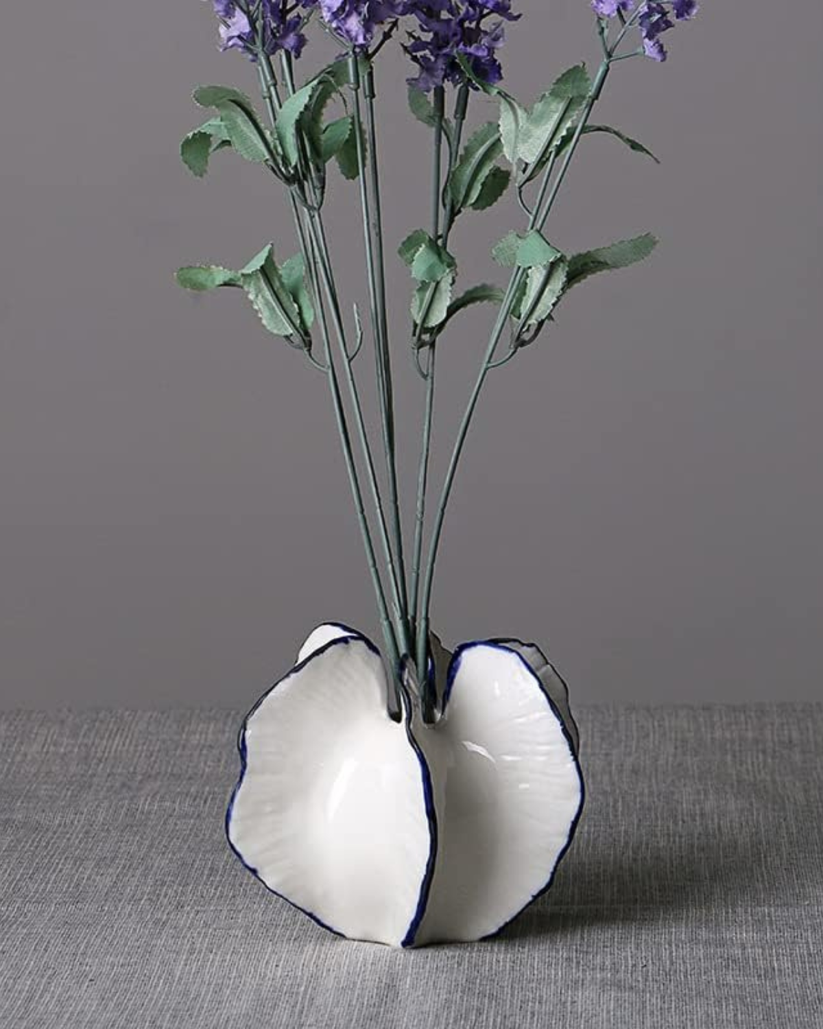 Ceramic Decorative Pot with Modern Silhouette for Dried Flowers and Artificial Plants | Sansoti