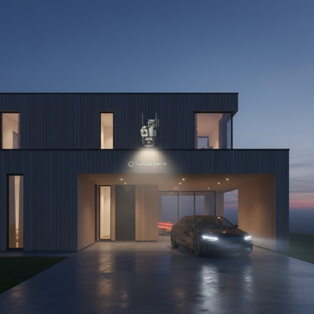 Kabellose 4K-Sicherheitskamera mit Solarenergie, 360° Sicht und 4G/Wi-Fi | Sansoti
