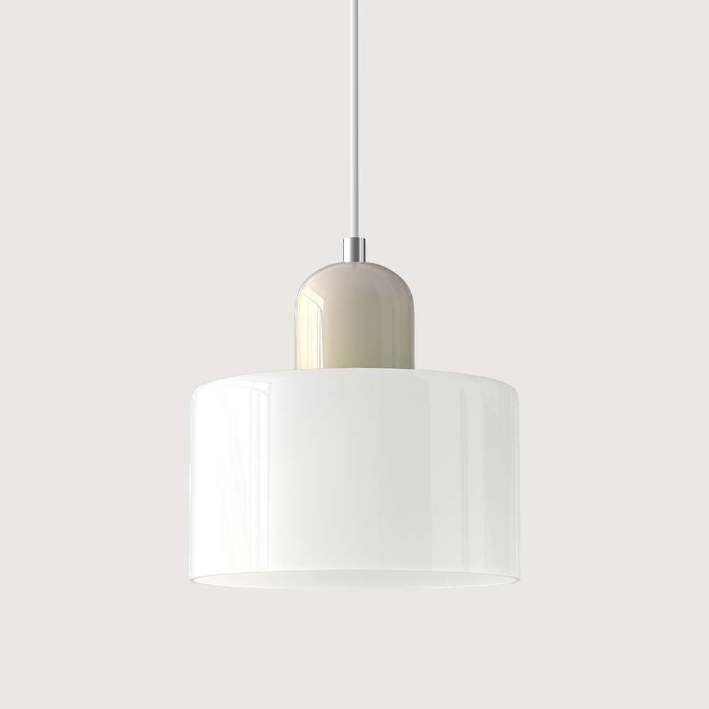 KORA Glazen Hanglamp | Bauhaus-Design Geometrisch Licht | Verstelbaar | E27 | Scandinavisch Interieur Verlichting | Sansoti