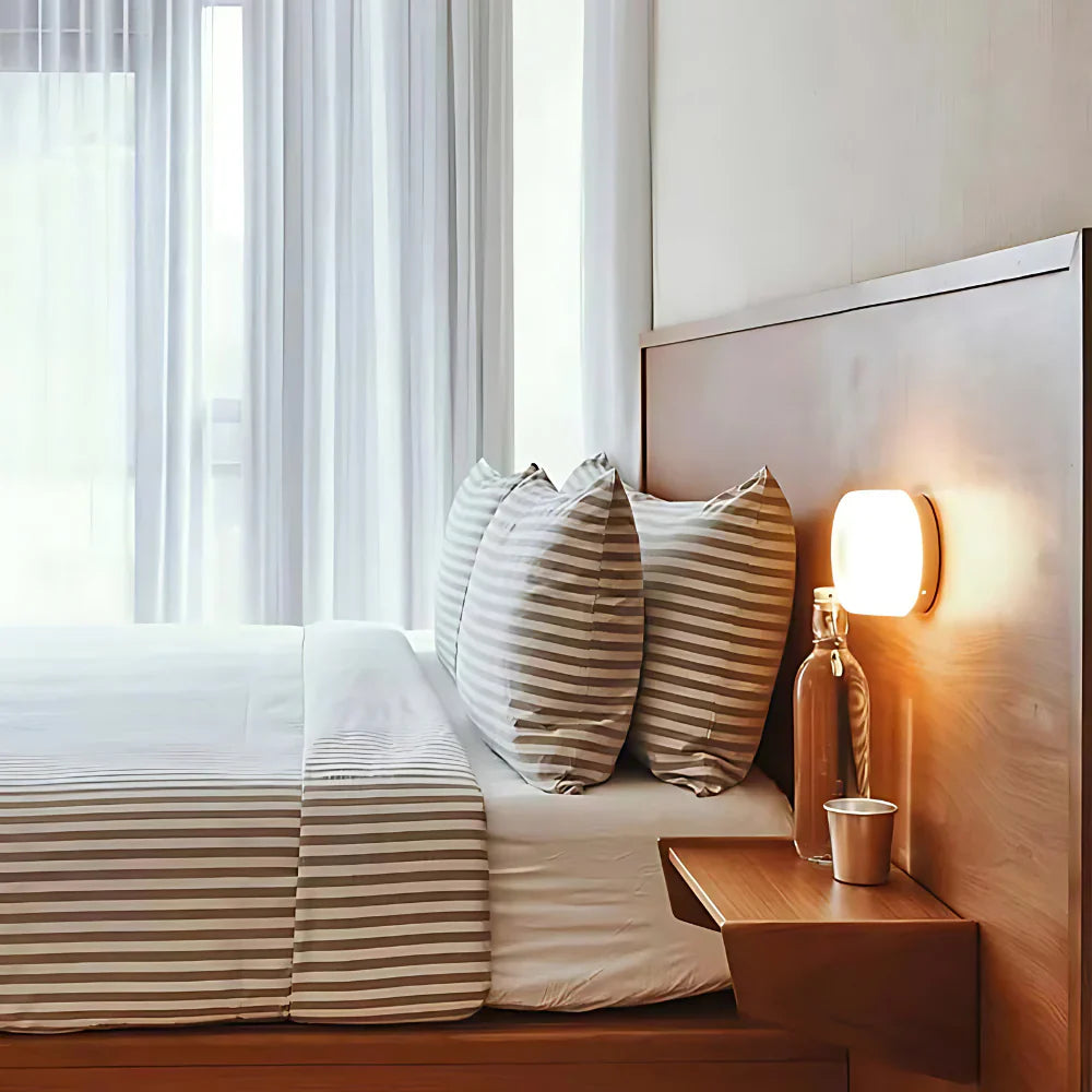 Wall Lamp With Sensor LED Dimpled Acrylic Modern Night Lamp 13.5cm | Sansoti