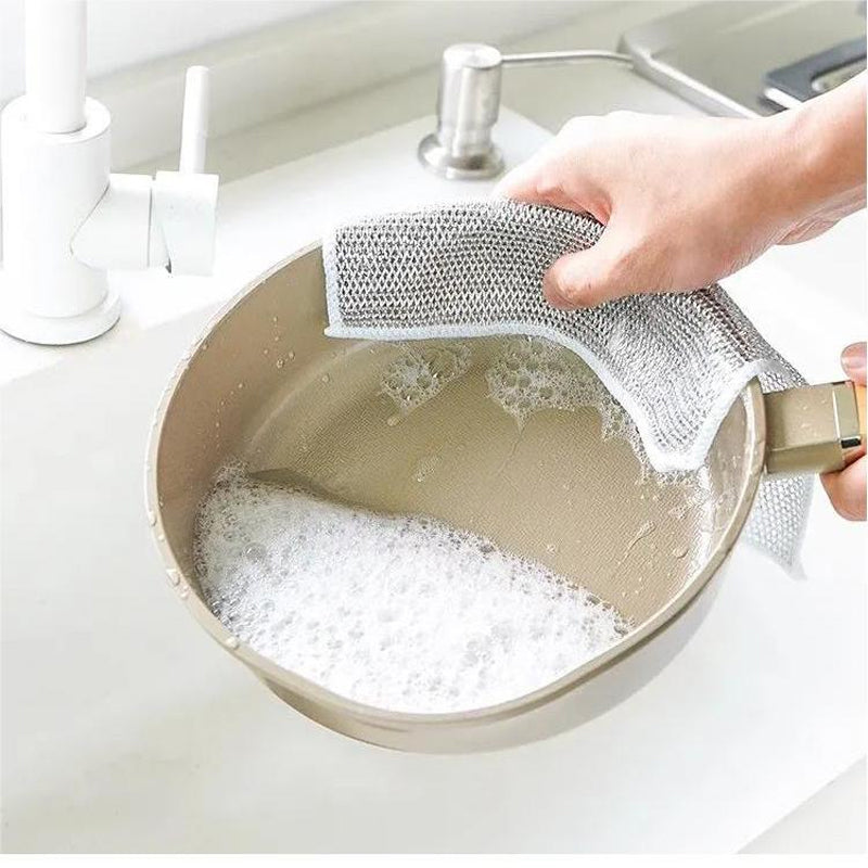 Schoonmaakdoek Metaal Multifunctioneel Krasvrij Afwasdoek Keuken Grill | Sansoti
