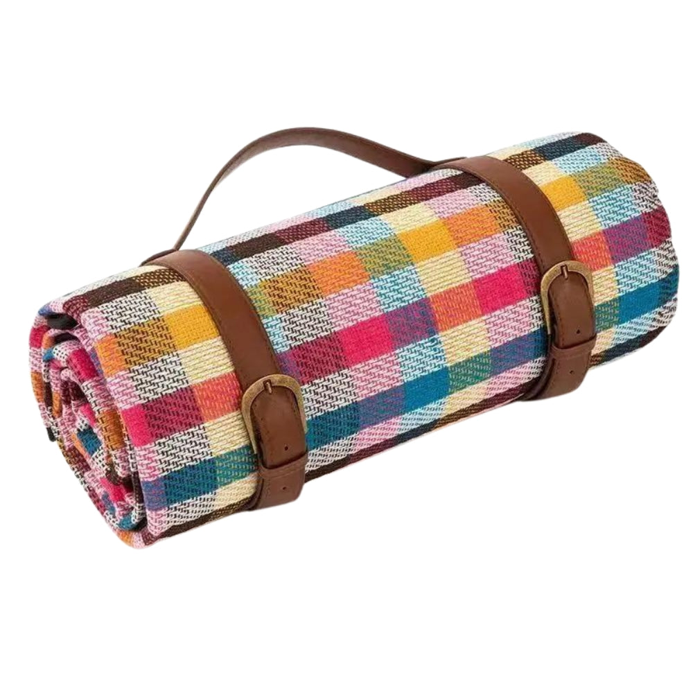 Waterproof Foldable Picnic Blanket for Outdoors – Soft Top PEVA Bottom – Compact Portable Beach Blanket for Picnic Camping Park | Sansoti
