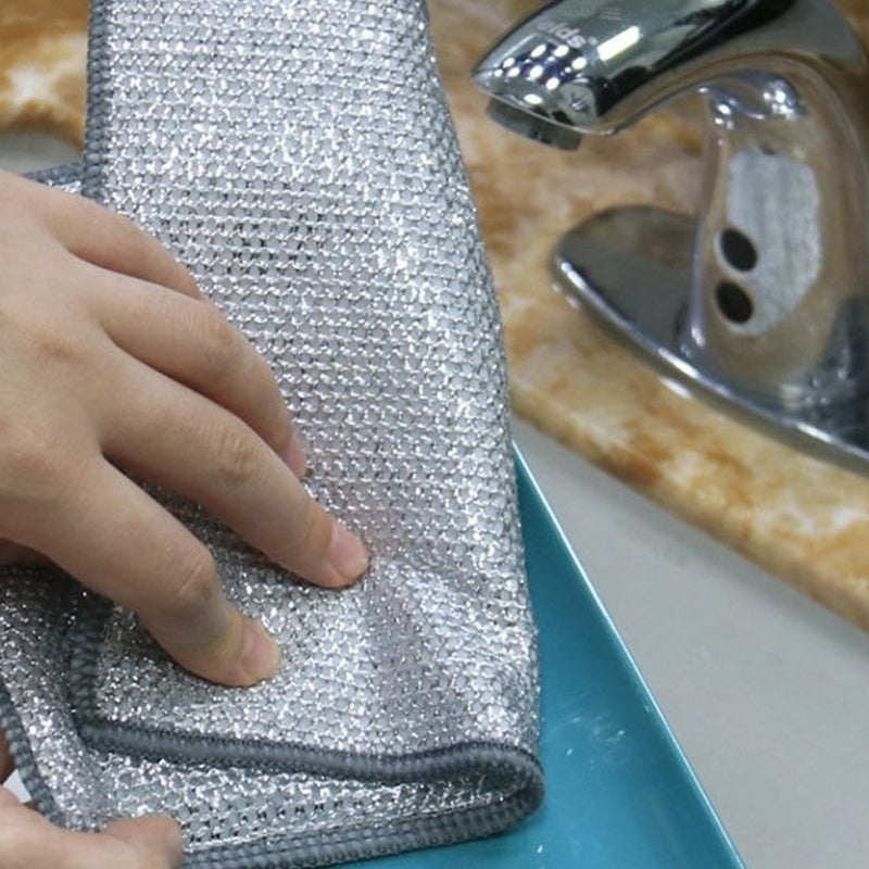 Schoonmaakdoek Metaal Multifunctioneel Krasvrij Afwasdoek Keuken Grill | Sansoti